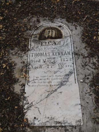 [Picture of Nancy Kennan grave]